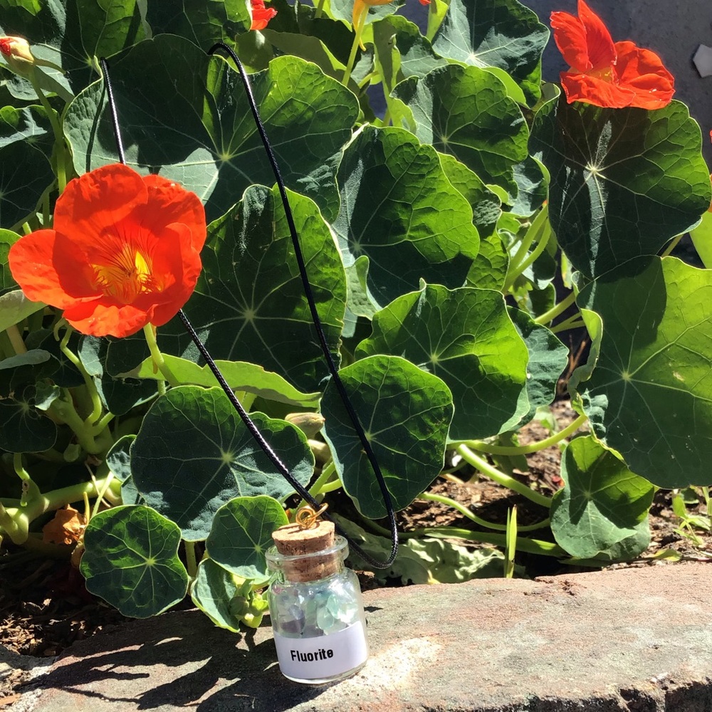 Crystals (Fluorite)In A Bottle Mini